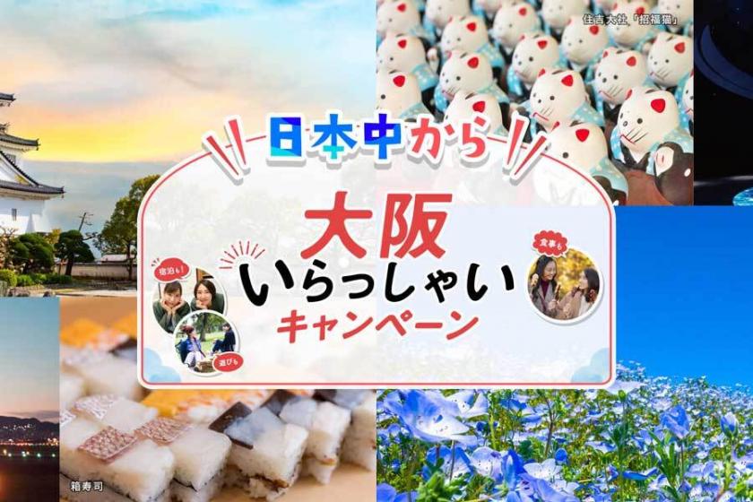 【日本中から大阪いらっしゃい】最大10時間滞在！ランチビュッフェ付き日帰りプラン 12：00～22：00
