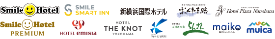 Smile Hotel Chain [Smile, Hotel Emisia, THE KNOT YOKOHAMA, Shin-Yokohama International Hotel, Maiko Resort, Muika Onsen Hotel, Ranzan, Okutamaji, Plaza Nanohana]