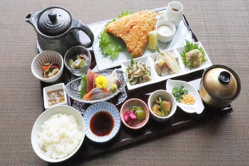 ごちそう！鯵四味御膳の1泊2食付♪　駐車場無料プラン