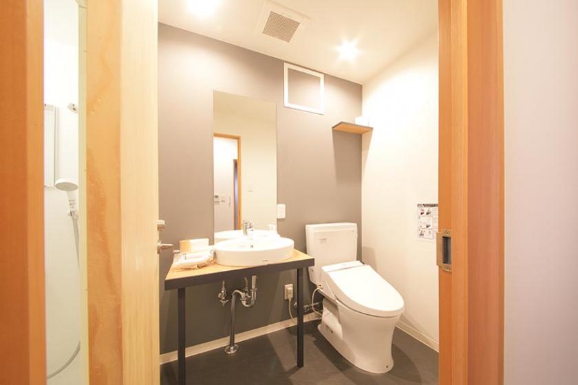 Private room (up to 4 people) with private bathroom and toilet