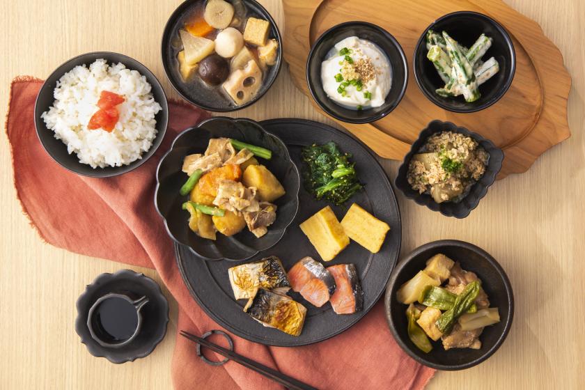 [Early bird discount 60 yen, half price breakfast] Great value plan for reservations made 60 days in advance! Daily buffet of fresh vegetables and carefully selected ingredients (breakfast included)