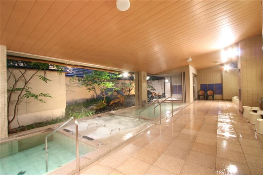 <Advance card payment only> [Room without meals plan] Open-air bath ◆ Large public bath with sauna - Free ◆ 2 minutes walk from Kanazawa Station Rinto exit ◆