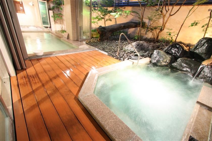 <Advance card payment only> [Breakfast included plan] Free large public bath with open-air bath and sauna ◆ 2 minutes walk from Kanazawa Station Rinto exit ◆