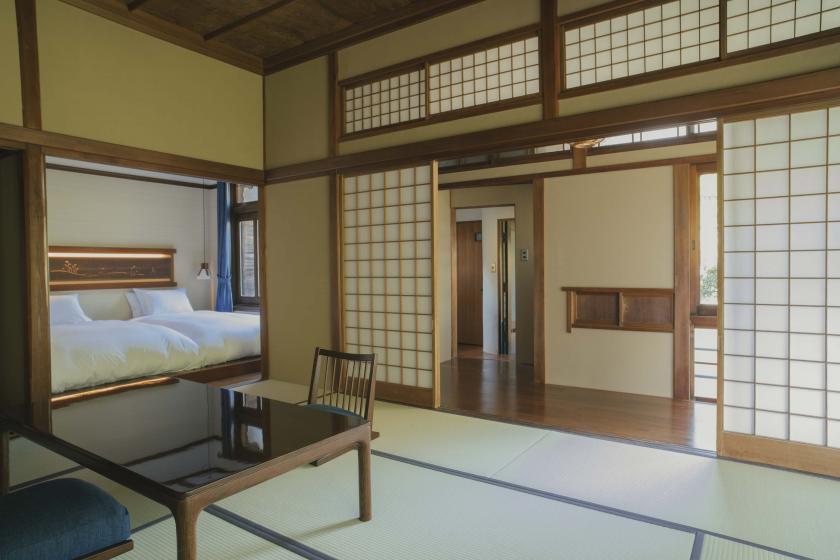 <Hayawarabi> Japanese-Western room (bed type) Indoor bath with natural hot spring water