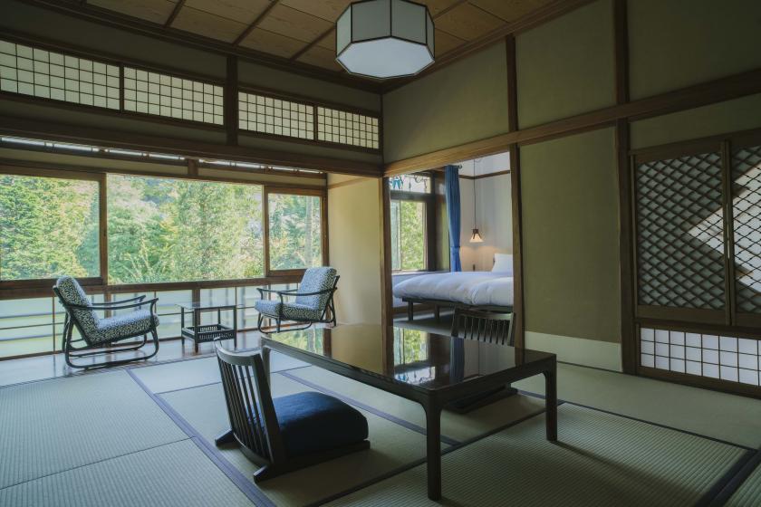 <Kiritsubo> Japanese-Western room (bed type) Indoor bath with natural hot spring water