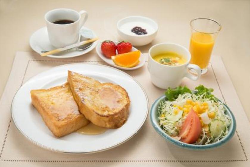 Dinner ticket/breakfast included plan for 3,000 yen. Enjoy ingredients from the Seto Inland Sea at a nearby restaurant.