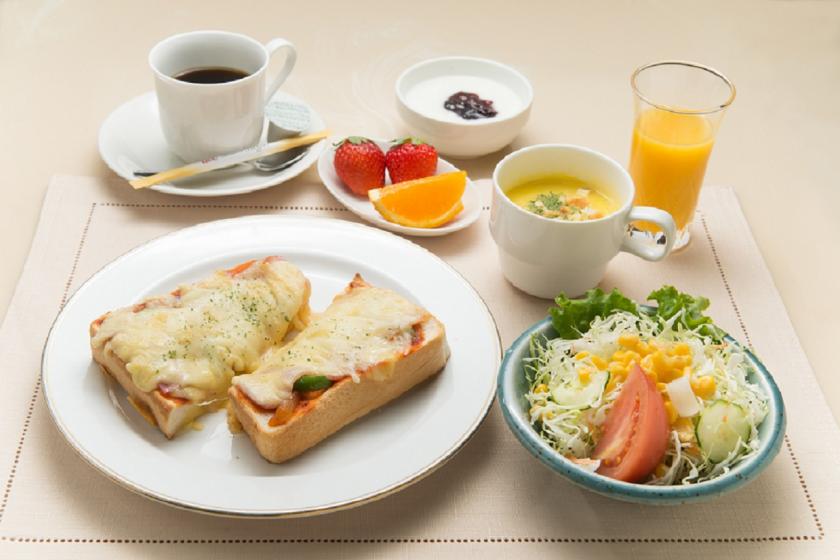 Dinner ticket/breakfast included plan for 3,000 yen. Enjoy ingredients from the Seto Inland Sea at a nearby restaurant.