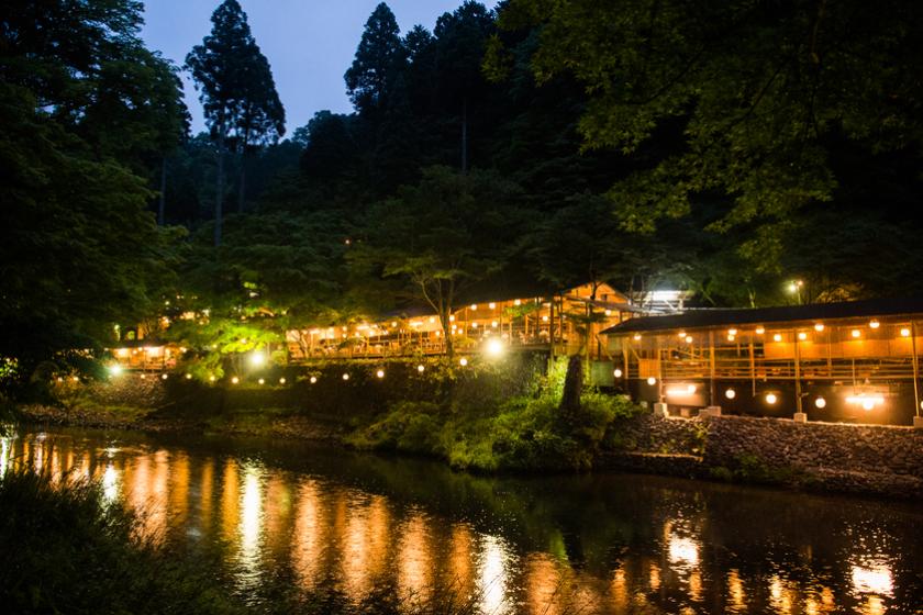 【川床プラン】自然豊かな京都・京都高雄で憧れの川床を満喫　-夕食・和洋選べるこだわり朝食付き-