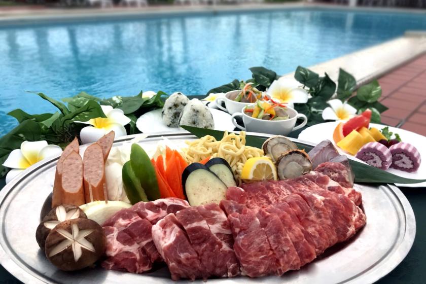 Plan with BBQ dinner at the garden pool! (Dinner only)