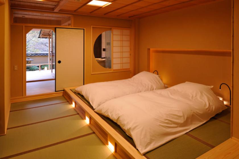 Kadan Suite with panoramic oval wooden  bath "Ajisai/Rindo"