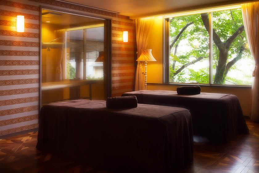 <With beauty treatment salon> How to spend an elegant holiday at a longing beauty treatment salon & hot spring ☆ Authentic Thalasso course 120 minutes to be healed by hand & warm treatment
