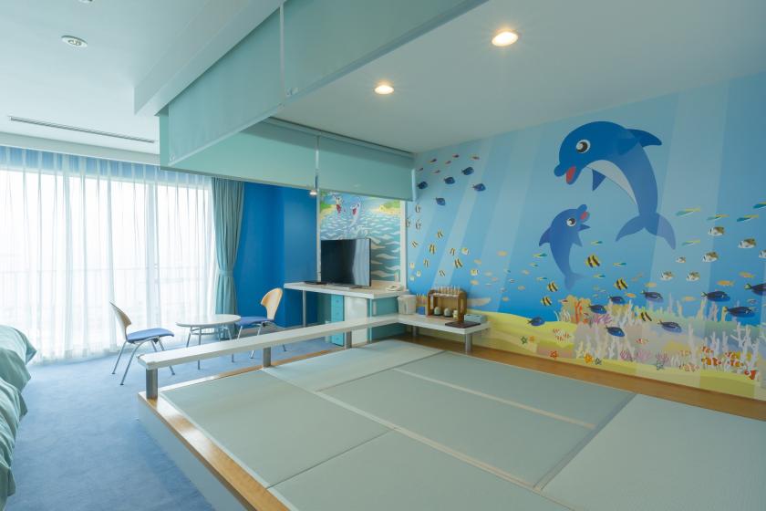 Children will be satisfied too! Stay in the "Flipper's Room" or "Turtle Room"! Limited time offer - get a great deal with our special rates! Enjoy amenities your children will love and challenge coupons♪ Infants sleeping in the same bed can stay free (age