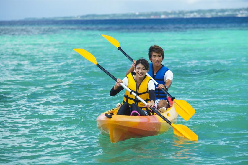 [June only, can be enjoyed even in the rainy season] Enjoy activities at Motobu Genki Village even in the rain! Canoeing, banana boating, jet skiing, and participating in designated products will give your child a plush toy! Children sleeping in the same 