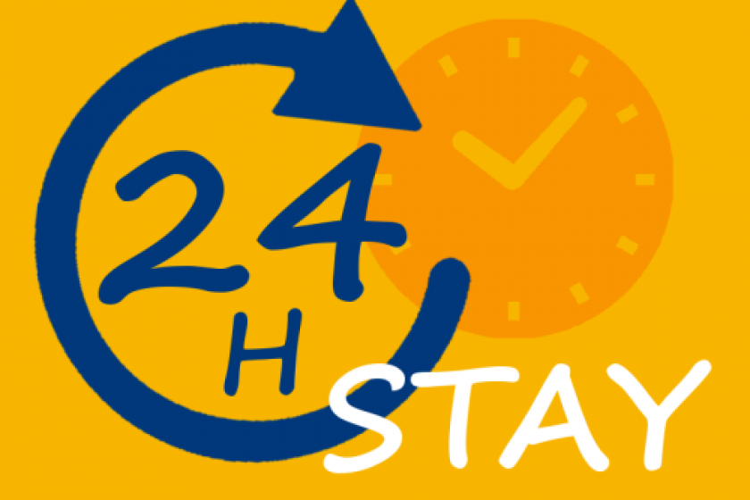24 hours STAY ■ Stay without meals ■ Slowly up to 24 hours at the hotel