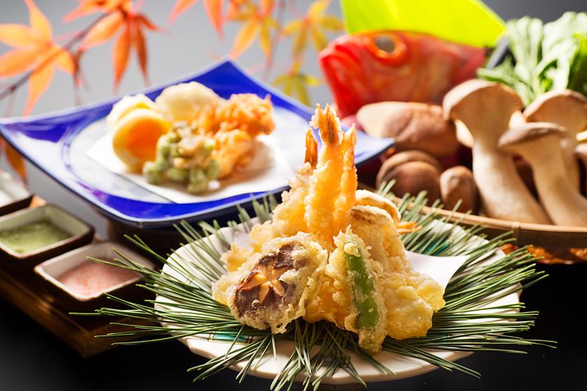 「うめぇら」限定☆夕食グレードアップ！伊勢海老・まぐろ・金目鯛を堪能する新メニュー”旬菜会席”