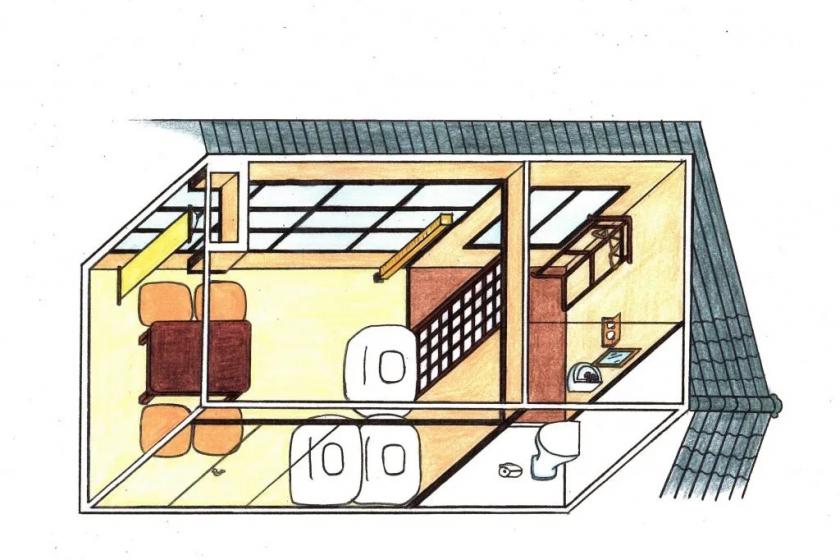 Yamabuki ｜ Private room (capacity for 3 people, washbasin, washroom) ｜ Japanese-style room