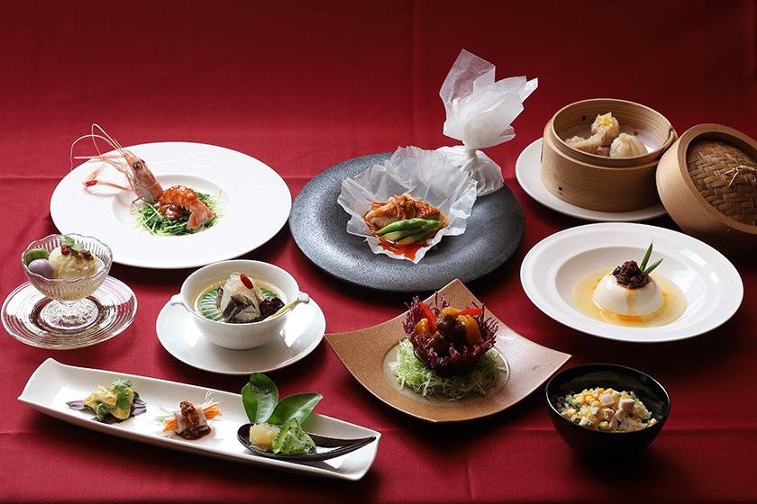 [WEB-only dinner] Enjoy a luxurious moment with Okinawan fusion Chinese course dinner (minimum 2 nights)