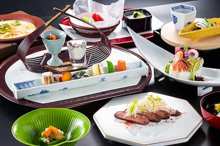 One night stay with two meals included Shokusai Premium Accommodation Plan <Japanese cuisine dinner>