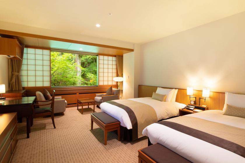 [Day trip / Room only] Room break with 100% hot spring source + Spa + Natural hot spring pool <8 hours stay>