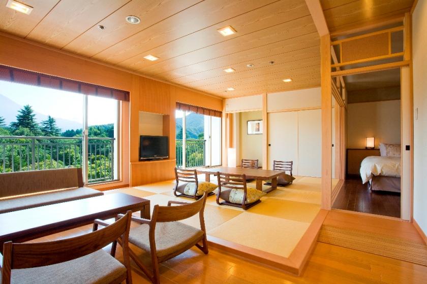 [Limited number of groups, 1 night with 2 meals] Japanese and Western room junior suite accommodation plan