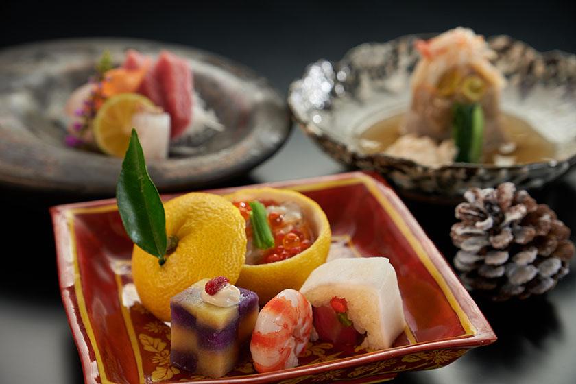 [Dinner Standard] Japanese Kaiseki Cuisine "Season Selection" Plan with All Five Senses Dinner and Breakfast Included