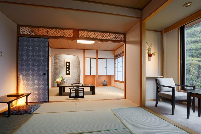 Japanese-style room [10 tatami mats + 8 tatami mats] "Kamishima" * Concept room "The KATAGAMI"