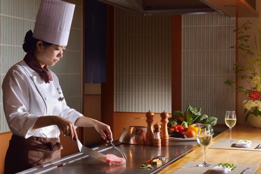 [Limited number of rooms] Teppanyaki for dinner; stay in the popular modern Japanese twin room