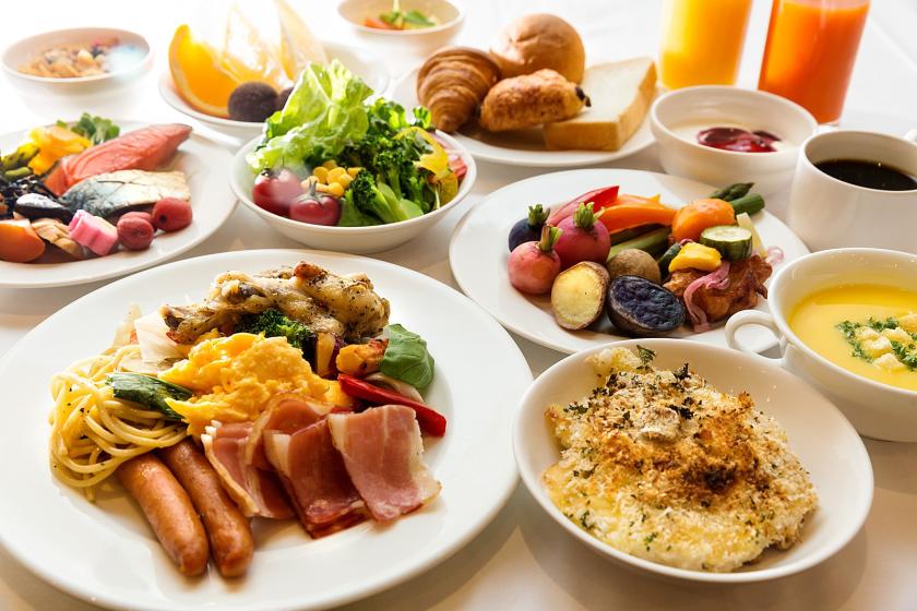 <國家旅行支持目標> [在住宿網站上獲得高度評價！ 】含健康早餐的餐廳“Premier”方案