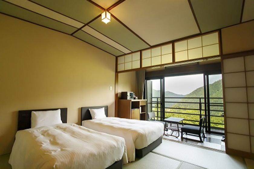 [Annex / Japanese-style twin room (without bath)] A privately-sourced hot spring inn where you can experience the nature and history of Hakone (including breakfast)