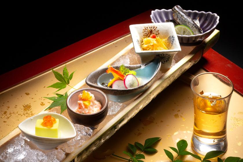 ＜夕食グレードアップ＞美味しさ、美しさ、繊細さ、三位一体の極上会席「華膳」