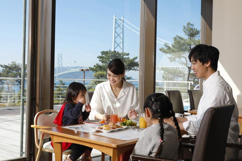 [Time sale] Breakfast buffet at a restaurant overlooking the Akashi Kaikyo Bridge <Breakfast included>