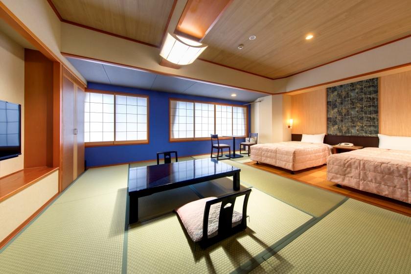 Japanese-Western room (Japanese room 10 tatami mats + twin) / Non-smoking