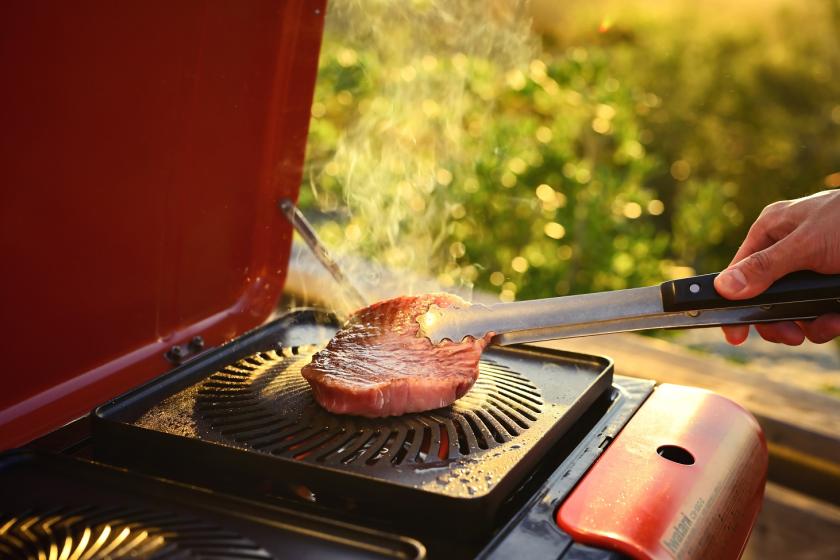 【SUMMER 極上BBQ】淡路牛100%を使用した創作ハンバーガーづくりセット付（夕朝食付）