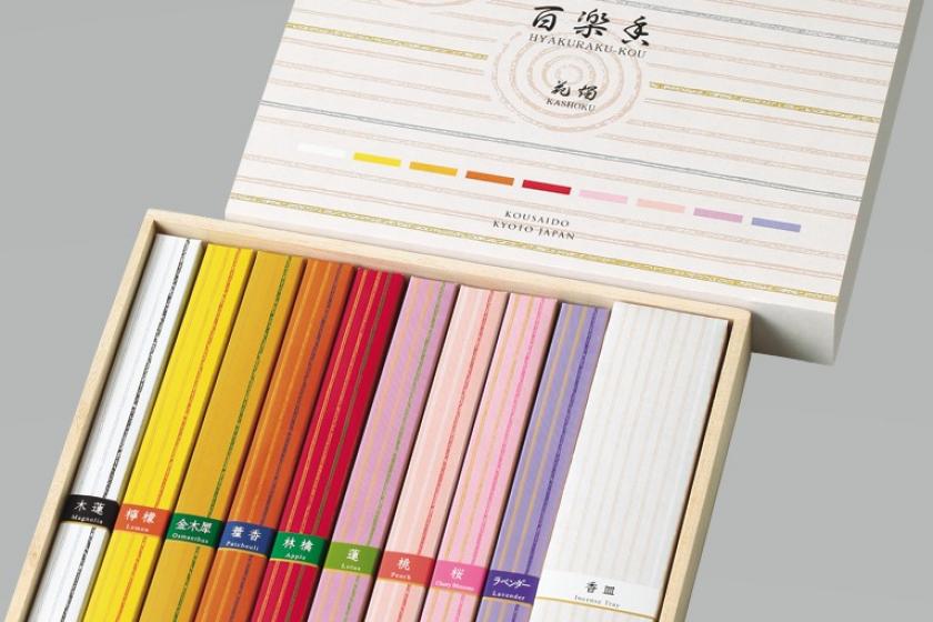 [Kousaido] Kyoto souvenirs to enjoy with all five senses Popular incense gift set with 1 set (Sudomari)
