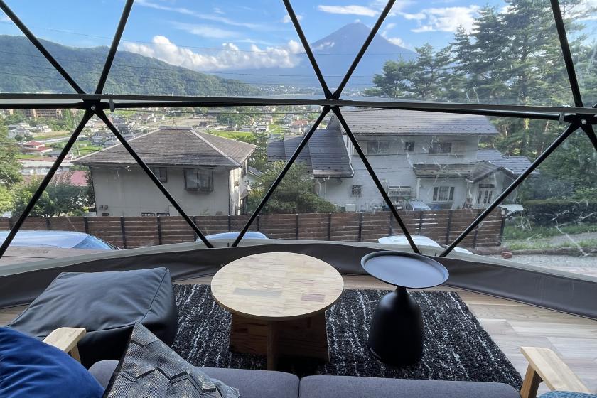 [Pets can be accommodated] Glamping with superb view of Mt.Fuji from all rooms ★For dinner, a hearty meat BBQ and hot sandwich light meal plan (you can also enjoy a bonfire at night!)