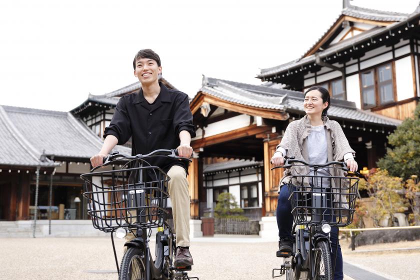 骑自行车游览奈良公园！附带电动自行车租赁优惠的方案【含早餐】