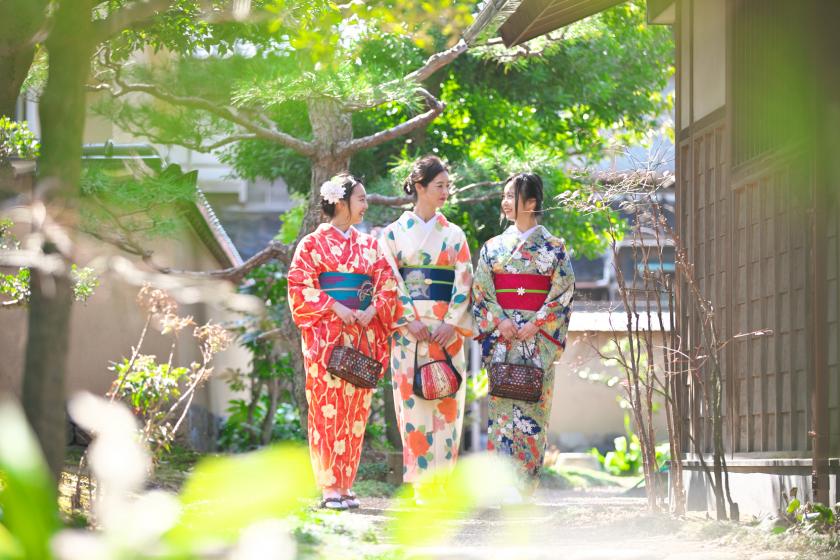 【전국 여행 지원 대상외】가나자와의 거리를 우아하게 산책 렌탈 기모노 첨부 플랜 ~오리지널 일본식 조식 첨부~