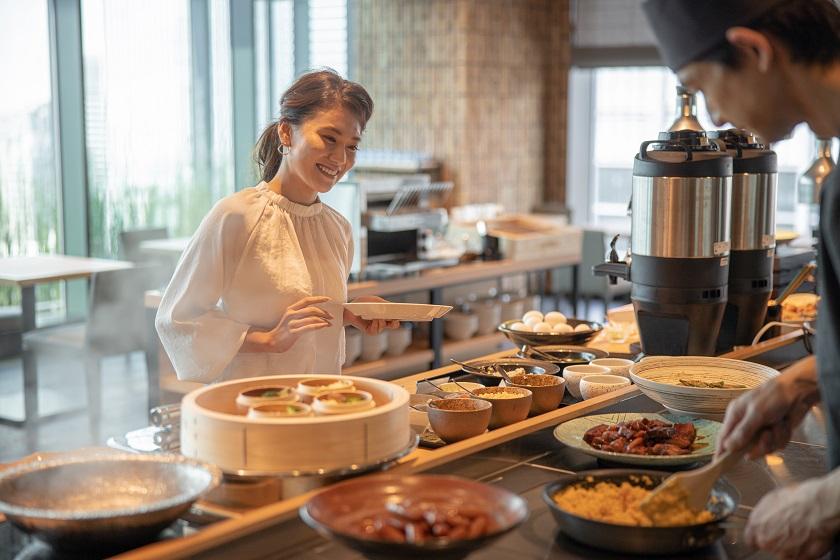 【含人气早餐】日式和西式自助早餐方案，包括自制荞麦面和现炸天妇罗