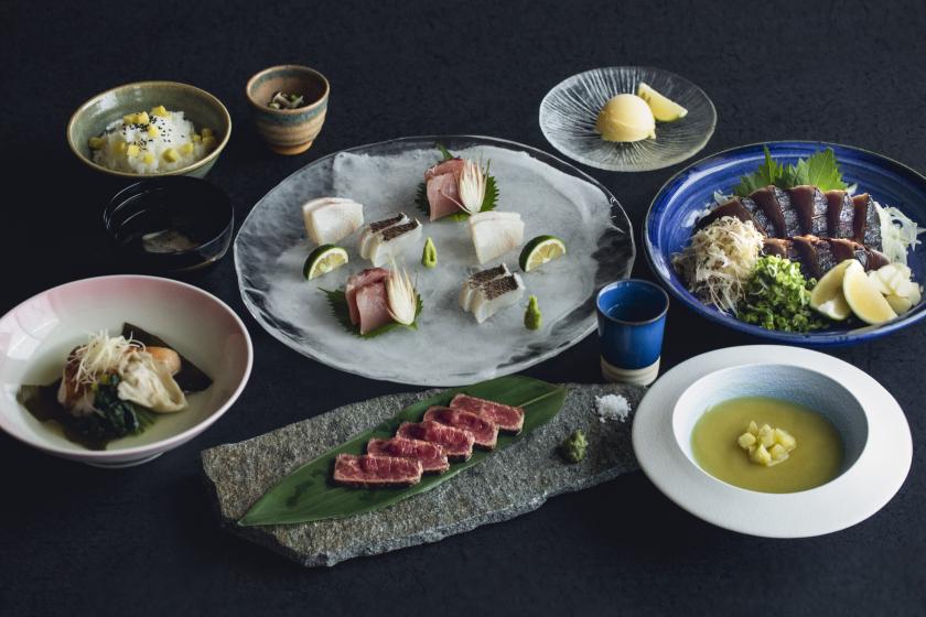 [All-inclusive] Suite room with open-air bath ~Japanese Kaiseki dinner with straw-grilled bonito~