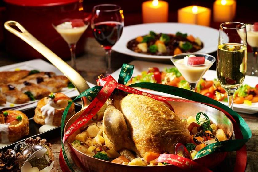 【クリスマス２０２５】ディナービュッフェ＆ケーキ＆スパークリングワイン付　Xmasプレミアムステイ　