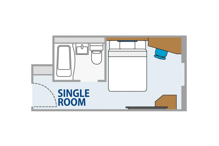 Non Smoking Single Room (For 1 Person) 