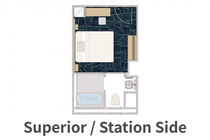 Non-smoking Superior Double [station side] for 1 person