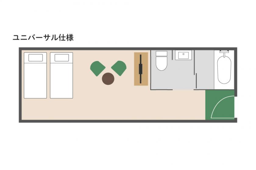 Casual 3 Universal (for 2 people) 2 beds