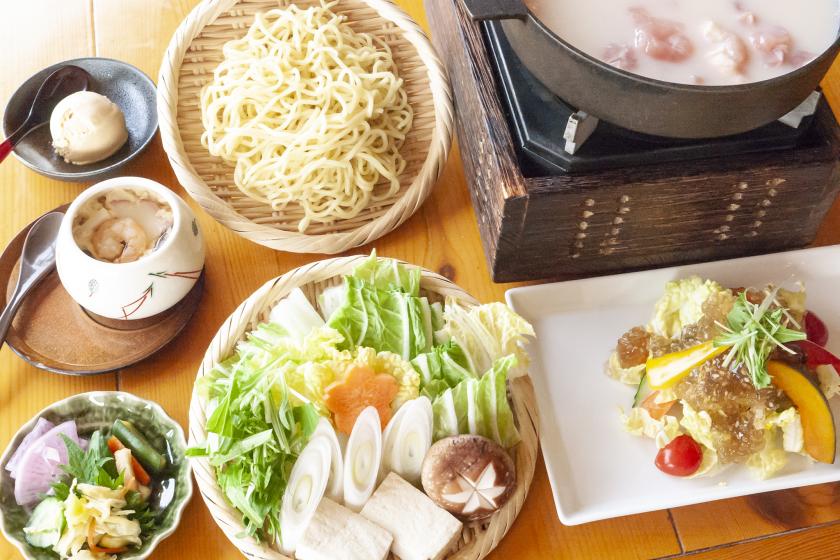 [Iwate/Oshu] White hot pot course to taste Iwai chicken