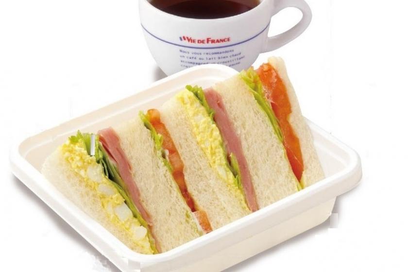 [Light breakfast for take-out only] OK from 7:00 in the morning! Plan with VIE DE FRANCE morning set (exchange ticket)