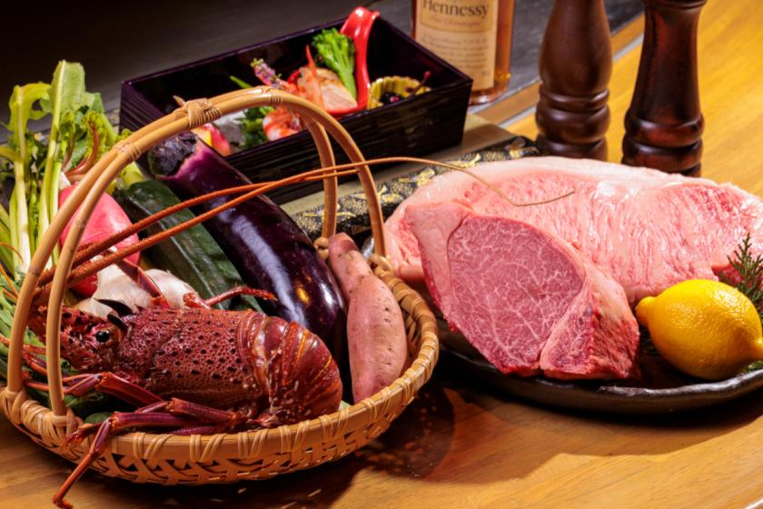 【客人專用晚餐】鐵板燒懷石料理Rindo～享用品牌牛肉“Wao”～（含2餐）