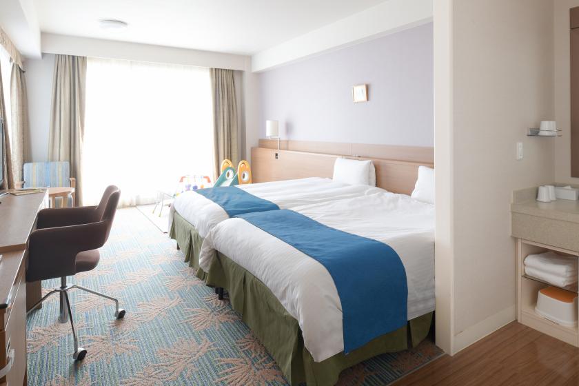 [Welcome baby inn] certified main building ocean view twin ☆ non-smoking [2 beds]