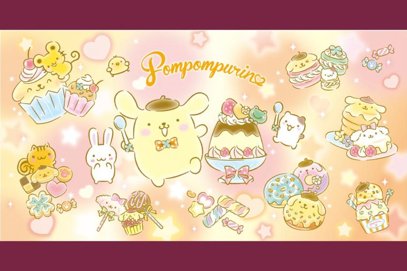 [Limited to 1 room per day] Pompompurin sweets party room | With original goods <Room without meals>