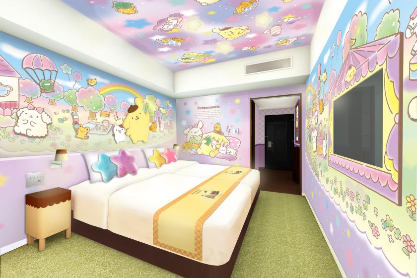 [Limited to 1 room per day] Yumemiru Pompompurin Room | With original goods <Breakfast included>