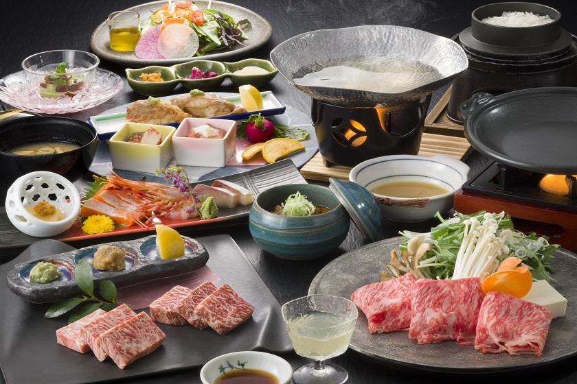 [Specially selected Wagyu beef grilled on a ceramic plate x Shinshu beef shabu-shabu x Beef nigiri sushi] ≪Special Kaiseki with all the selected Wagyu beef≫ ≫ Limited to those who have made reservations on the official website! Lowest Price Guarantee + 5 